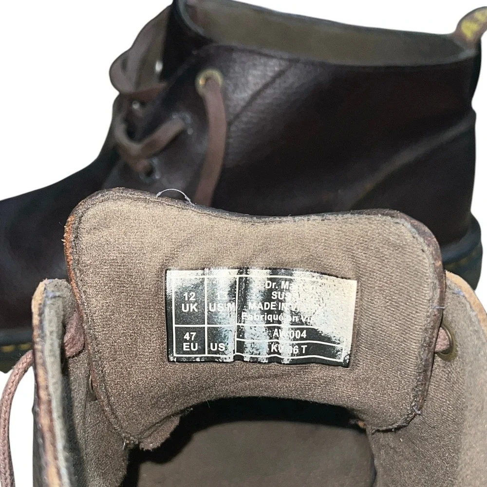 Dr. Martens Sussex Chukka Boots Mens 13 Brown Leather Industrial Slip Resistant